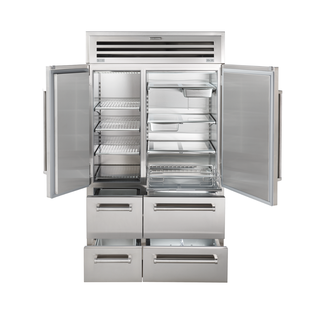 refrigerador-doble-moderno-acero-inoxidable-dispensador-inteligente-subzero-amplio-congelador