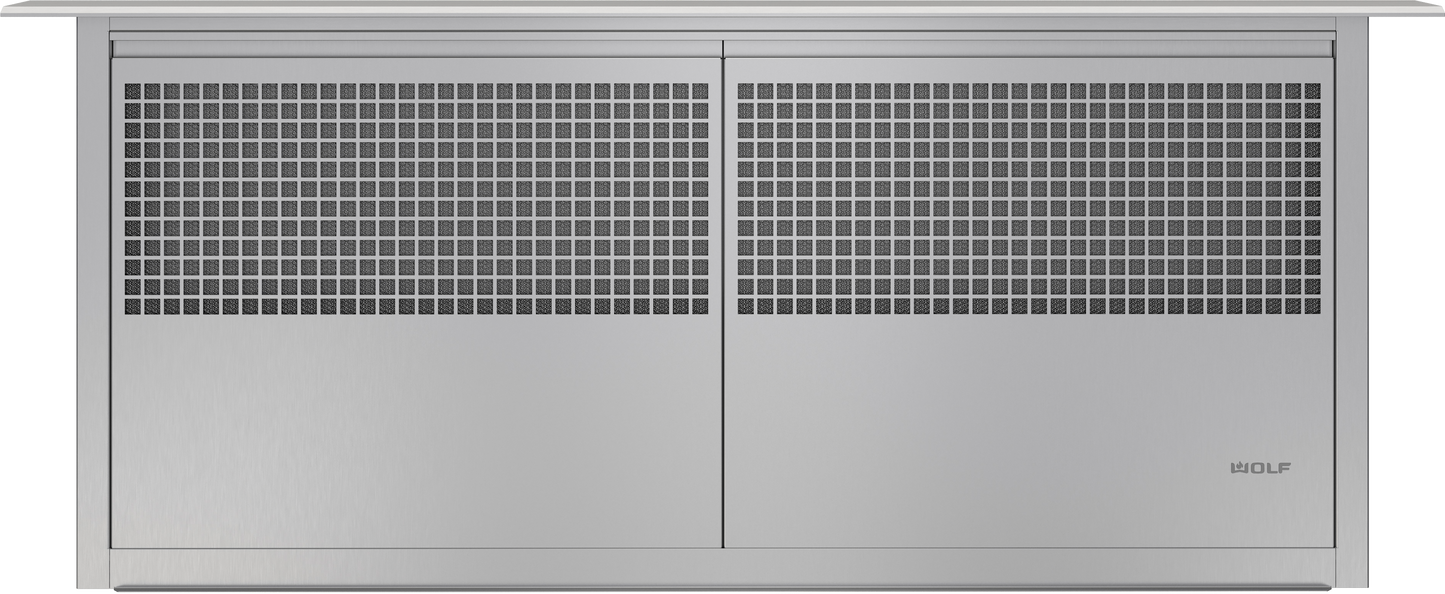 Ventilación de tiro descendente de 45"