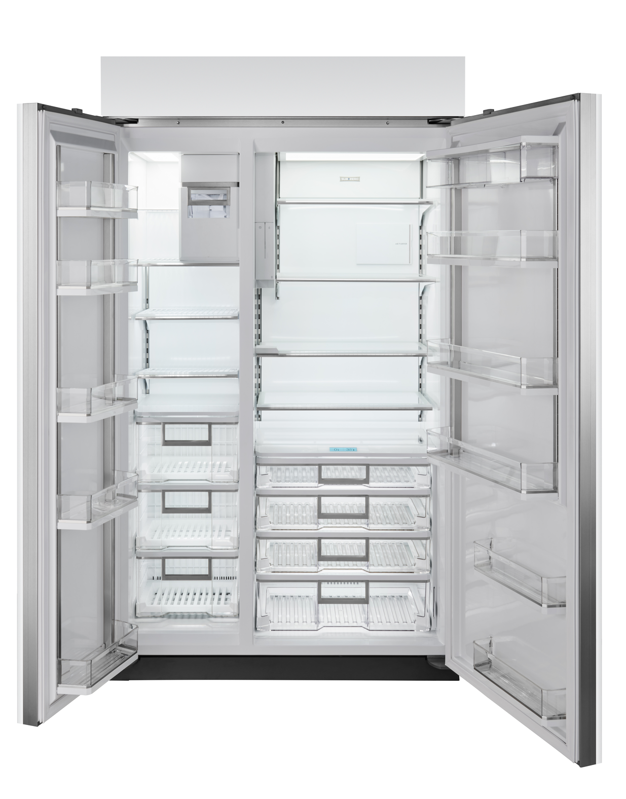 Refrigerador/congelador clásico de dos puertas de 48" con dispensador interno - Panelable
