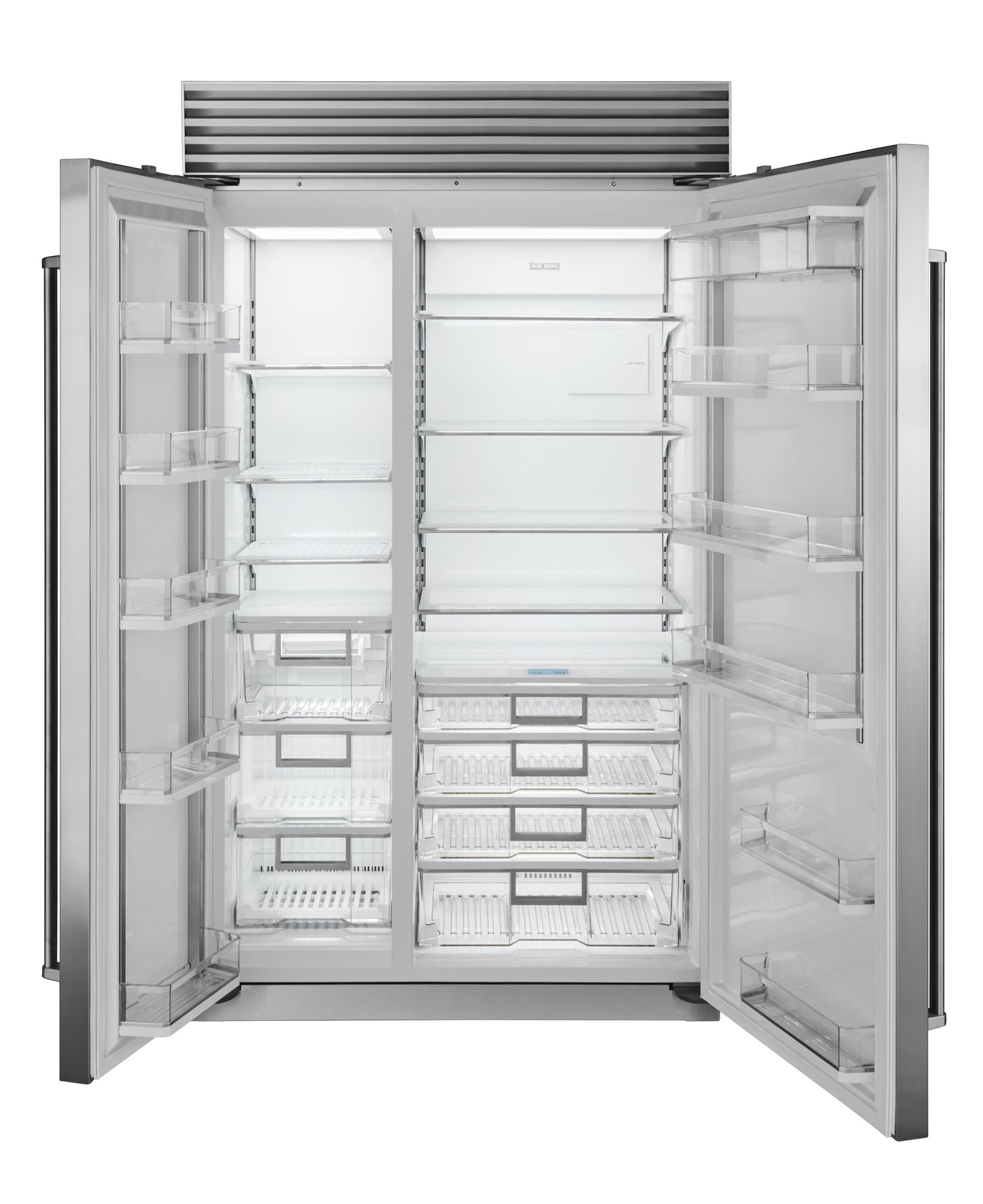 refrigerador-doble-moderno-acero-inoxidable-dispensador-inteligente-subzero-amplio-congelador