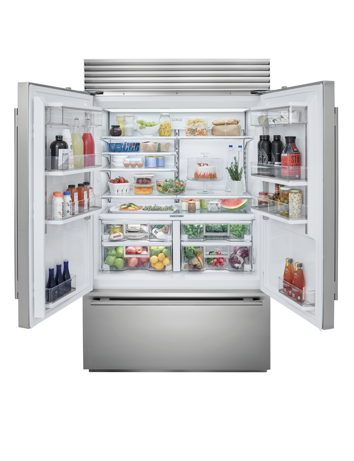 Refrigerador/congelador clásico de puerta francesa de 36"