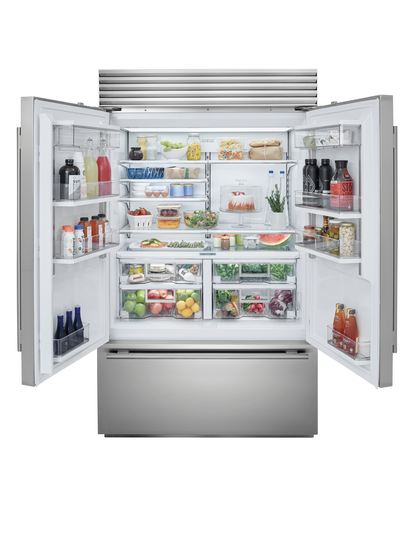 Refrigerador/congelador clásico de puerta francesa de 36"